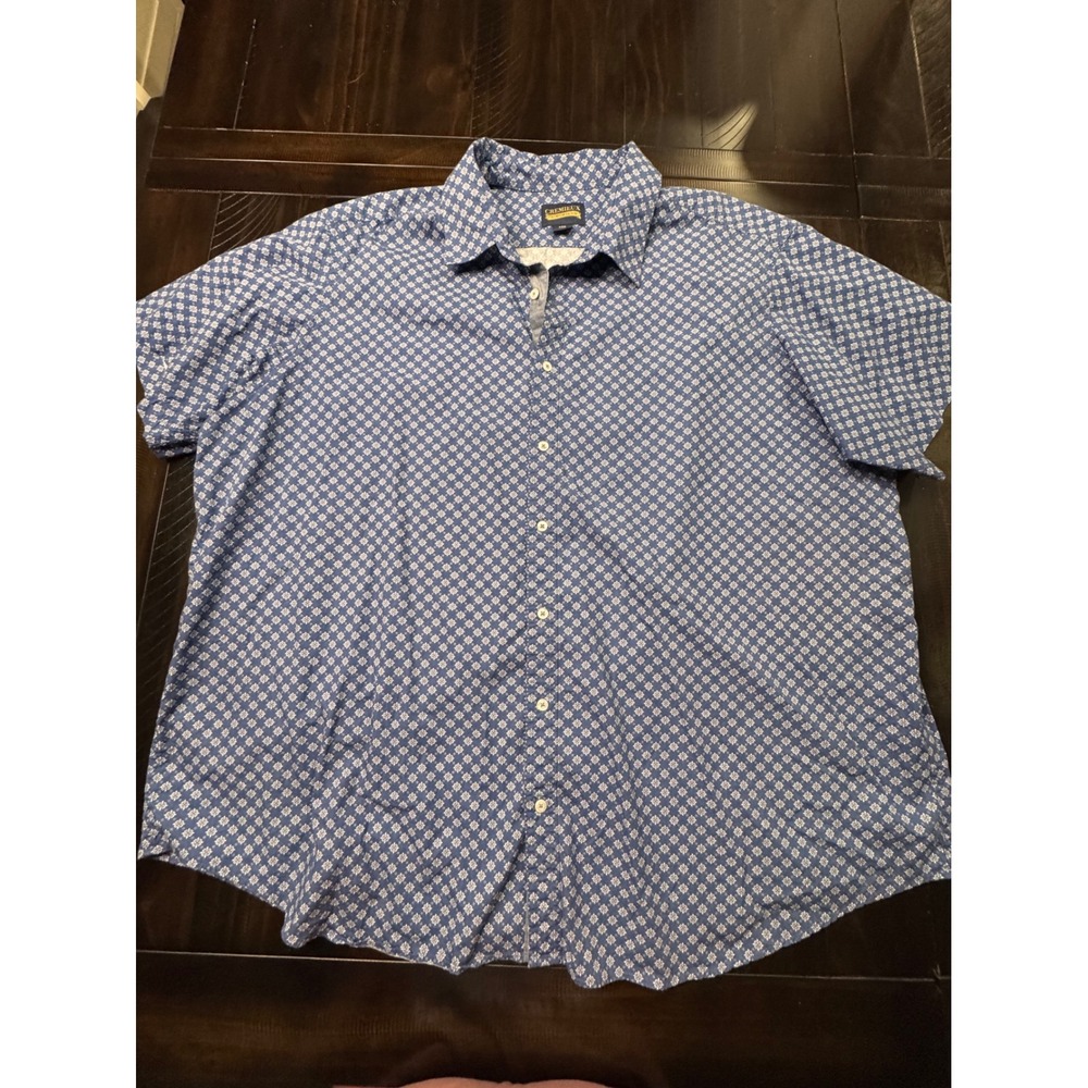 Lot of 2 Cremieux & Caribbean Mens 4XB Short Sleeve Button Down Tropical Shirts